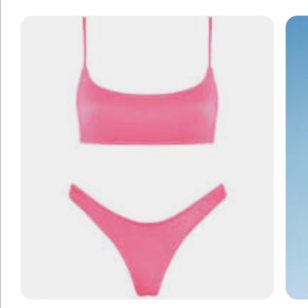 Pink Sparkly Triangl Swimsuit